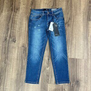 NEW 1822 Heritage Denim Crop Skinny Distressed Jeans Sz 4